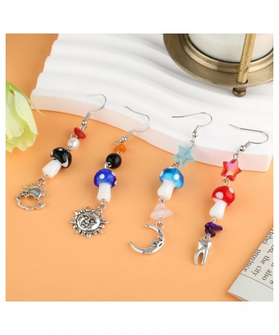 Women's Mushroom Cute Drop Earrings Set - Enchanting Jewelry Gift for Teen Girls & Lovers of Whimsy Mushroom Earrings 03 $11....