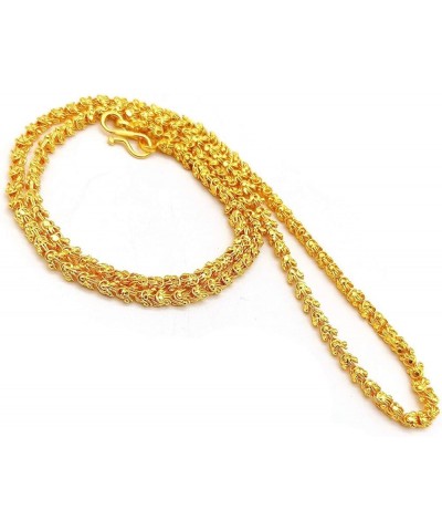 New JewarHaat Chain Indian Gold K Plated Handmade Daily Use Fashionable Link Jewelry for Men, Women, Boys, Girls, Unisex Flow...