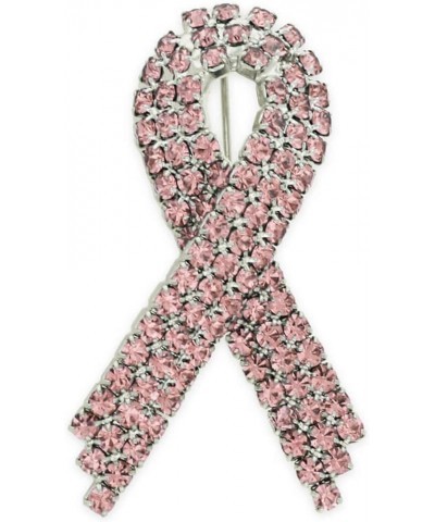 Breast Cancer Awareness Enamel Lapel Pin 25 Pack Pink Rhinestone Crystal $71.55 Brooches & Pins