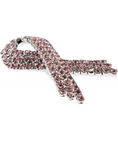 Breast Cancer Awareness Enamel Lapel Pin 25 Pack Pink Rhinestone Crystal $71.55 Brooches & Pins