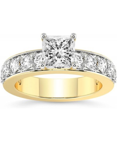 1 Carat -5 Carat | IGI Certified Lab Grown Diamond Engagement Ring | 14K Or 18K in White, Yellow Or Rose Gold | Adele Side St...