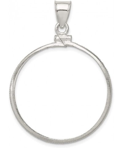 Sterling Silver 30.5 x 2.1mm $0.50 Screw Top Coin Polished Bezel Pendant 30.5mm 2.1mm style QBP5 $14.16 Pendants