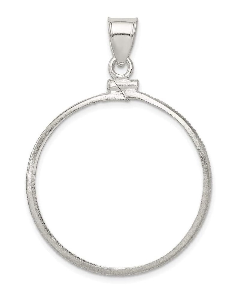 Sterling Silver 30.5 x 2.1mm $0.50 Screw Top Coin Polished Bezel Pendant 30.5mm 2.1mm style QBP5 $14.16 Pendants