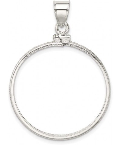 Sterling Silver 30.5 x 2.1mm $0.50 Screw Top Coin Polished Bezel Pendant 30.5mm 2.1mm style QBP5 $14.16 Pendants