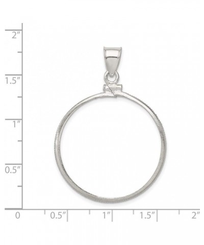 Sterling Silver 30.5 x 2.1mm $0.50 Screw Top Coin Polished Bezel Pendant 30.5mm 2.1mm style QBP5 $14.16 Pendants