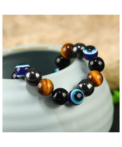 Evil Eye Bracelets Tiger Eye Beaded Bracelet Evil Eye Bracelet for Women Blessing Bracelet Protection Bracelet Energy Bracele...