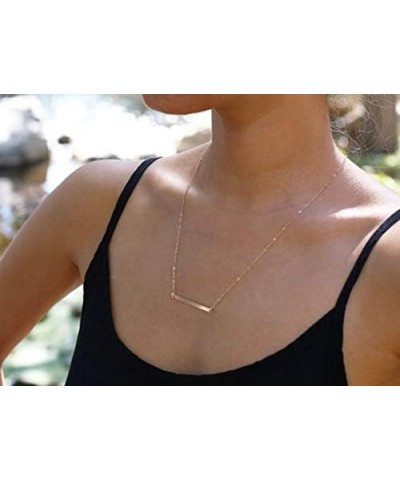 Gold Lariat Necklace for Women Trendy Rose Gold Bar Necklae Y Pendant Necklace Dainty Gold Jewelry Gifts for Girls J1:lariat ...