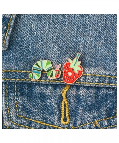 Enamel Pins for Backpacks Cute Lapel Pins Funny Brooch Badge Pin for Girls Women Gift 2Pcs Strawberry&Ladybug $3.91 Brooches ...