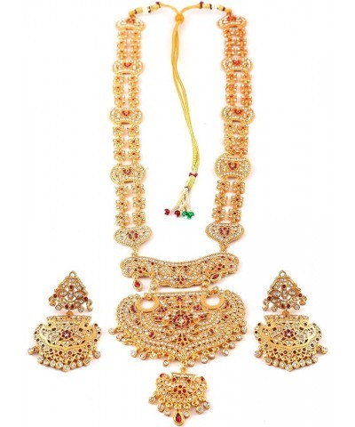 JewarHaat Indian Bollywood Kundan Polki Ad Cz Gold Tone Jewelry Set for Women and Girls Long Set $10.56 Jewelry Sets