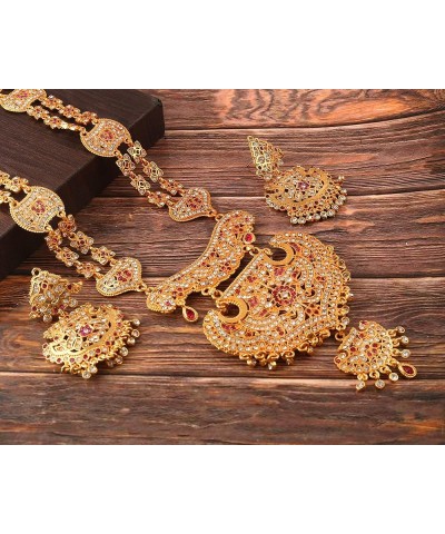 JewarHaat Indian Bollywood Kundan Polki Ad Cz Gold Tone Jewelry Set for Women and Girls Long Set $10.56 Jewelry Sets