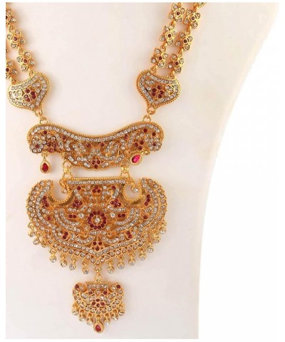 JewarHaat Indian Bollywood Kundan Polki Ad Cz Gold Tone Jewelry Set for Women and Girls Long Set $10.56 Jewelry Sets