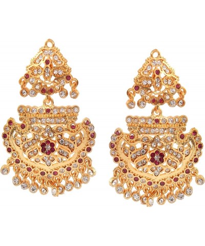 JewarHaat Indian Bollywood Kundan Polki Ad Cz Gold Tone Jewelry Set for Women and Girls Long Set $10.56 Jewelry Sets