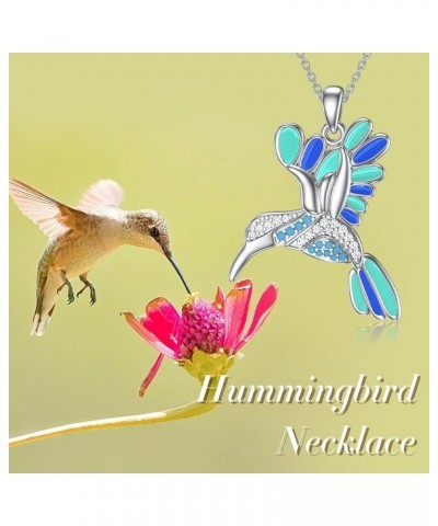 Cat/Hummingbird/Bee Necklace Cute Animal Pendant Necklace Animal Jewelry Birthday Christmas Gifts for Women Girls Hummingbird...