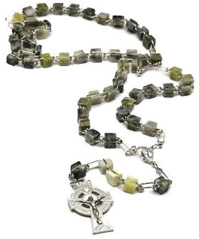 Irish Connemara Marble Rosary Prayer Beads Handcrafted in Ireland by J.C.Walsh & Sons $21.27 Necklaces