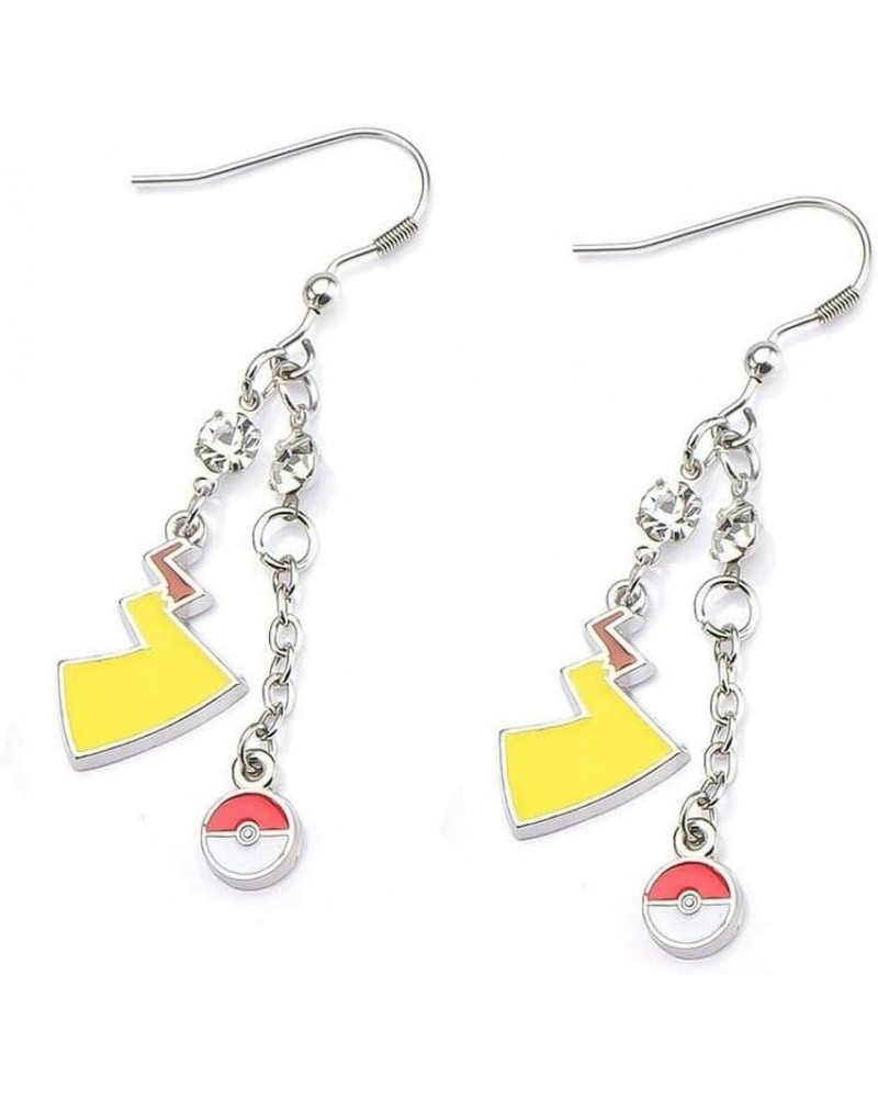 Pokeball & Lightning Bolt Dangle Earrings $18.89 Earrings