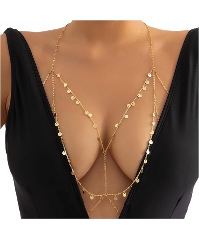 Gold Sexy Bra Body Chains,Body Chain for Women,Waist Chain Belly Chain Chest Chain,Sexy Beach Bikini Body Chain Body C-100 $9...