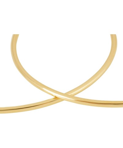 14K Gold Endless Hoop Earrings for Women 60mm (2.36") Diameter - 1.5mm Tube $55.49 Earrings