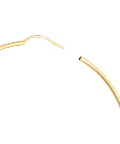 14K Gold Endless Hoop Earrings for Women 60mm (2.36") Diameter - 1.5mm Tube $55.49 Earrings