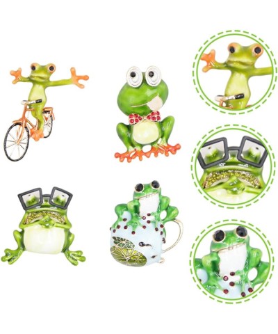 8 Pcs Frog Brooch Clothes Pin Enamel Pin Mochilas Para Mujeres Frog Pin Pin Backpack for Women Brooches 4x3.6CMx5pcs Assorted...