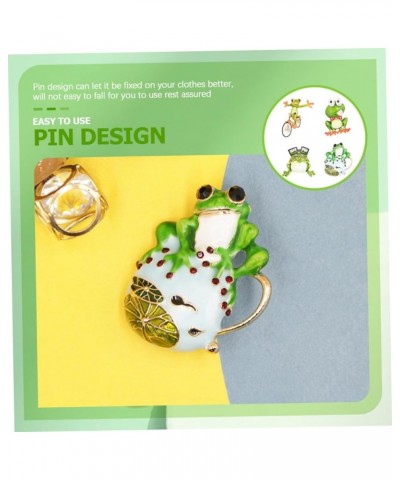 8 Pcs Frog Brooch Clothes Pin Enamel Pin Mochilas Para Mujeres Frog Pin Pin Backpack for Women Brooches 4x3.6CMx5pcs Assorted...