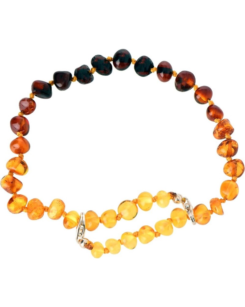 Genuine Baltic Amber Adult Anklet, Adjustable 7.5~9.5inches (19-24cm) Rainbow $13.49 Anklets