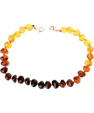 Genuine Baltic Amber Adult Anklet, Adjustable 7.5~9.5inches (19-24cm) Rainbow $13.49 Anklets