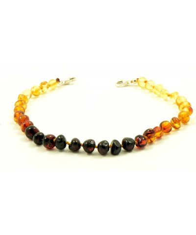 Genuine Baltic Amber Adult Anklet, Adjustable 7.5~9.5inches (19-24cm) Rainbow $13.49 Anklets