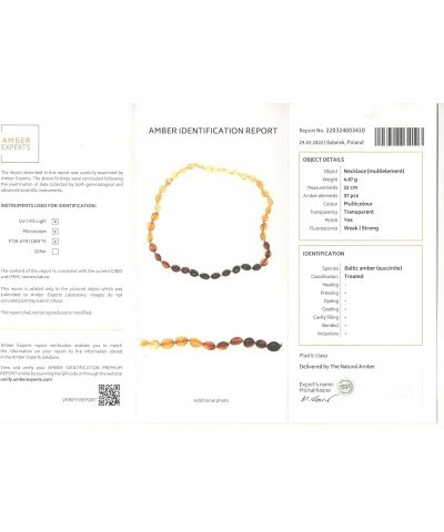 Genuine Baltic Amber Adult Anklet, Adjustable 7.5~9.5inches (19-24cm) Rainbow $13.49 Anklets