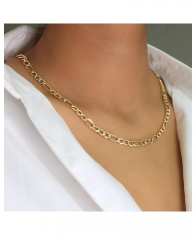 10k Yellow Gold 4.5mm Figaro Chain Link Pendant Necklace, Mens Womens Jewelry 16" 18" 20" 22" 24" 26" 28" 30 28 $172.12 Neckl...