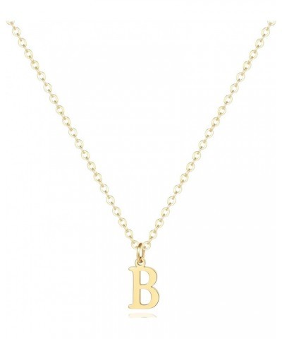 Initial Necklace,18K Gold Plated Letter Necklace,A-Z Pendant Necklace for Women B-Gold $8.48 Necklaces