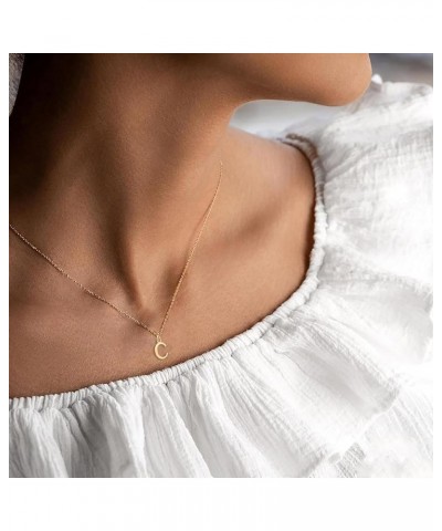 Initial Necklace,18K Gold Plated Letter Necklace,A-Z Pendant Necklace for Women B-Gold $8.48 Necklaces