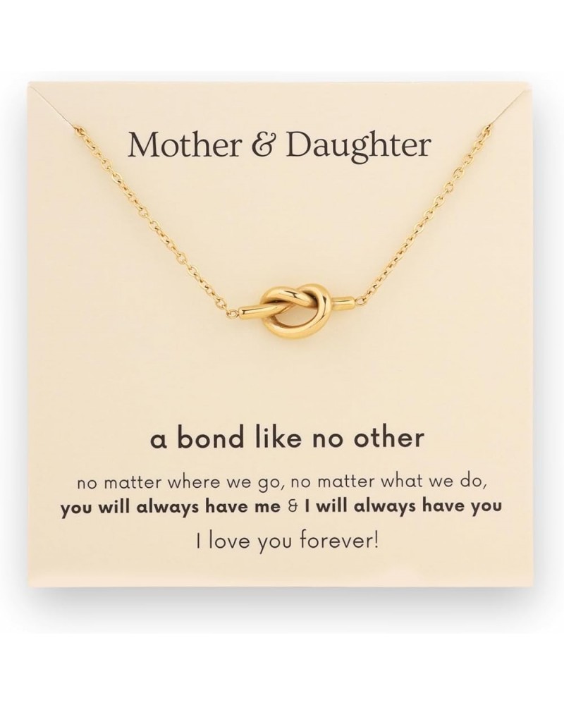 To My Daughter Necklace Gifts from Mom, Daughter and Mother Necklace Jewelry Love Knot Card D4.BE $7.40 Necklaces