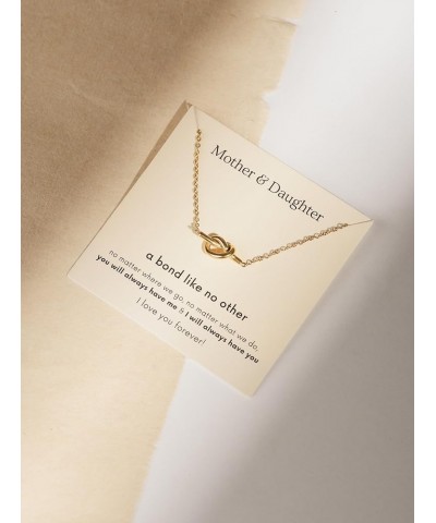 To My Daughter Necklace Gifts from Mom, Daughter and Mother Necklace Jewelry Love Knot Card D4.BE $7.40 Necklaces