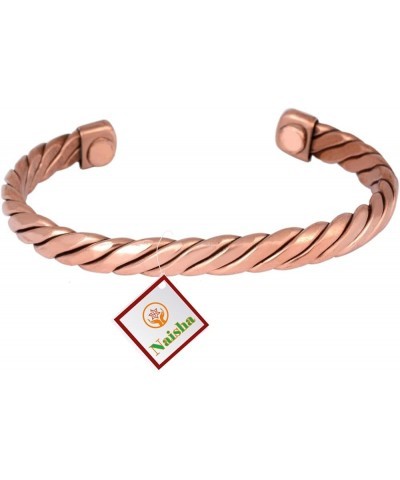 Indian Copper Bracelet Hand Crafted Healing Chakra Bracelets Jewelry Cuff Gift Bangle Women & Men style32 $8.50 Bracelets