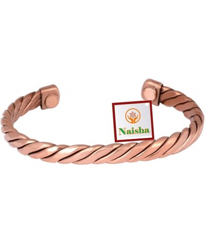 Indian Copper Bracelet Hand Crafted Healing Chakra Bracelets Jewelry Cuff Gift Bangle Women & Men style32 $8.50 Bracelets