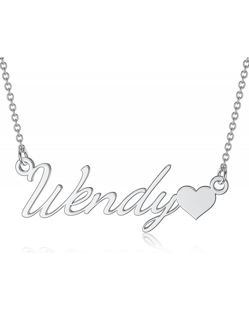 925 Sterling Silver Personalized Name Necklace Customized Gift for Mother Girlfriend Style-D $17.21 Necklaces