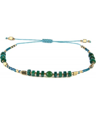 Boho-color Crystal Shell Beaded Friendship Bracelets Handmade Strand Bracelet Bangles Jewelry For Summer Bling Green J $8.58 ...