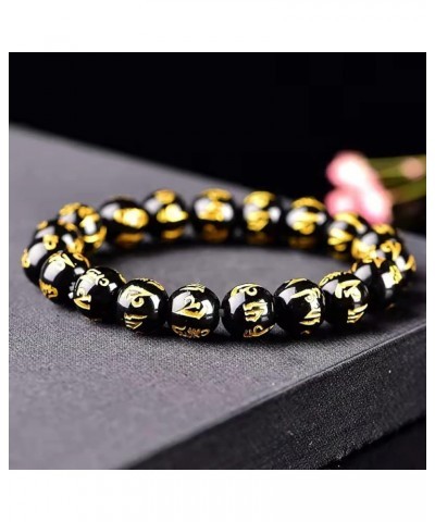 2 PIECES Feng Shui Beads Bracelet Tibetan Buddhist lucky and Success Om Mani Padme Hum or Brave Troops Bracelet for Men's Wom...