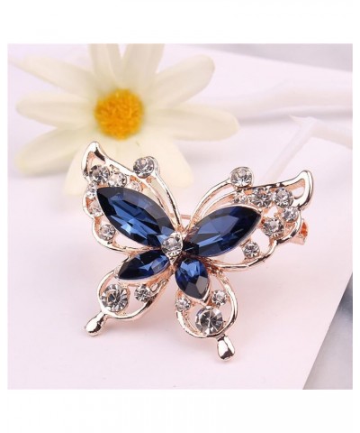 Brooch, Lady Pin Rhinestone Butterfly Shape Multi Colors Stainless Dress Brooch for Prom Lady Pin J $5.60 Brooches & Pins