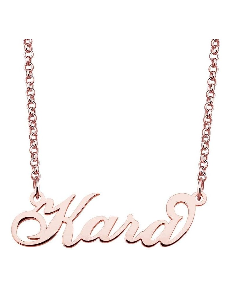 Casa De Novia Cursive Name Necklace Pendant Personalized Gift Custom Jewelry for Women Mom Men Girls Boys Kara $11.03 Necklaces