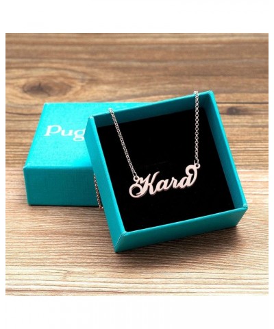 Casa De Novia Cursive Name Necklace Pendant Personalized Gift Custom Jewelry for Women Mom Men Girls Boys Kara $11.03 Necklaces