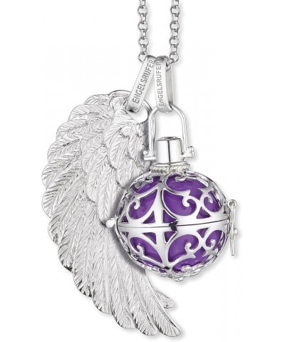 925 Sterling Silver Rhodium or Gold Plated Angel Whisperer Pendant for Women Men Unisex Large Purple Chime $32.11 Pendants