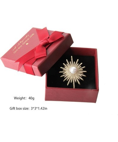 Rhinestone Brooches and Pins for Women, Flower Gold Fashion Brooches, Christmas Gifts for Girls Gold $13.97 Brooches & Pins