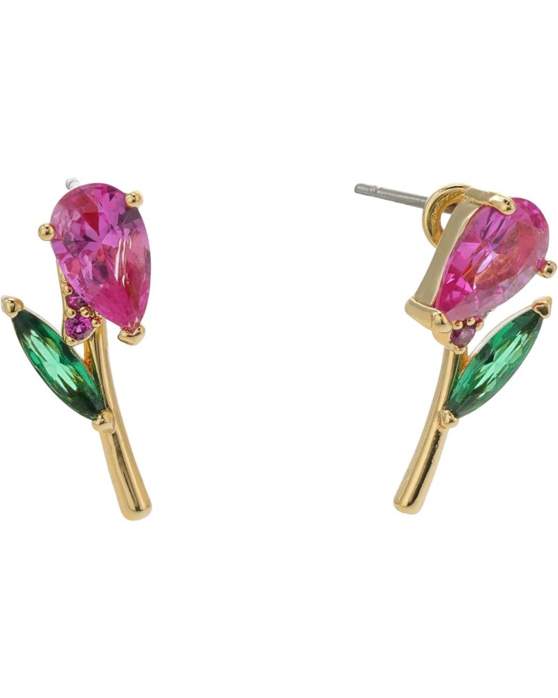 Greenhouse Tulip Studs Earrings Pink Multi One Size $34.08 Earrings