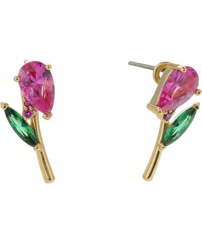 Greenhouse Tulip Studs Earrings Pink Multi One Size $34.08 Earrings