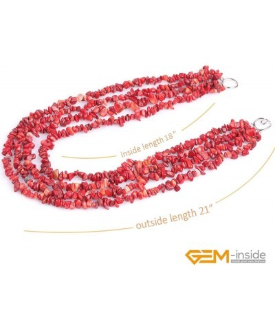 GEM-Inside Chips Dyed Fashion Bohemia Necklace for Women Fashion Loose Beads for Jewelry Making Stand String Beaded Necklace ...