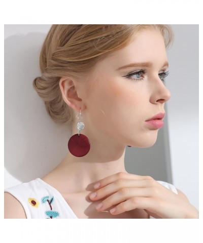 Beautiful Vintage Fish Beads & Wood Dangle Earrings Drop Earrings for Women Jewelry Red $7.55 Earrings