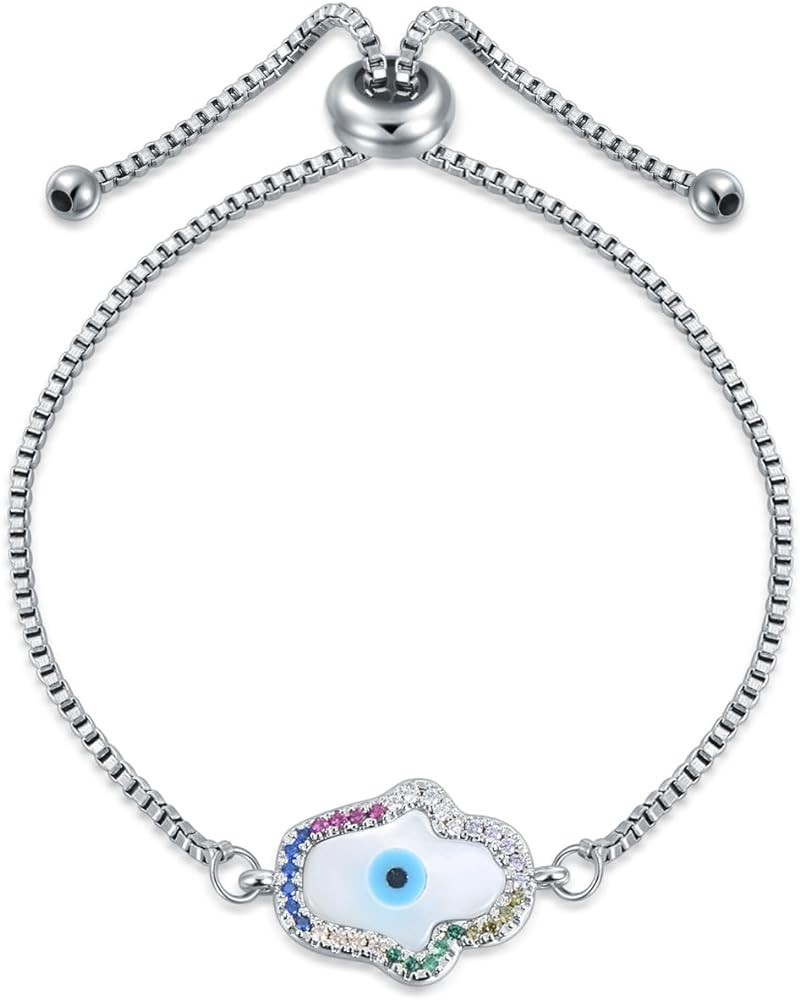 Hamsa Evil Eye/Tree of Life/Snake/Owl Link Bracelet for Women Valentine's Day Gift for Girlfriend Wife Style-2 $10.91 Bracelets