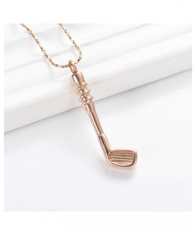 Hockey Stick Cremation Jewelry for Ashes Pendant Holder Urns Memorial Necklace for Men/Women & Free Fill Kits Rose Gold $13.4...