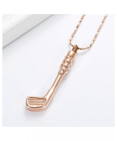 Hockey Stick Cremation Jewelry for Ashes Pendant Holder Urns Memorial Necklace for Men/Women & Free Fill Kits Rose Gold $13.4...